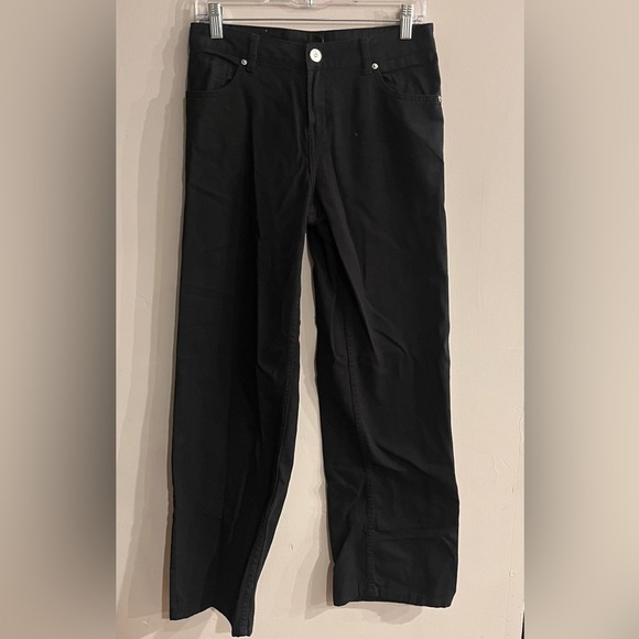 H&M DIVIDED Women’s Black Straight Leg Jeans Size 2 - Picture 1 of 4